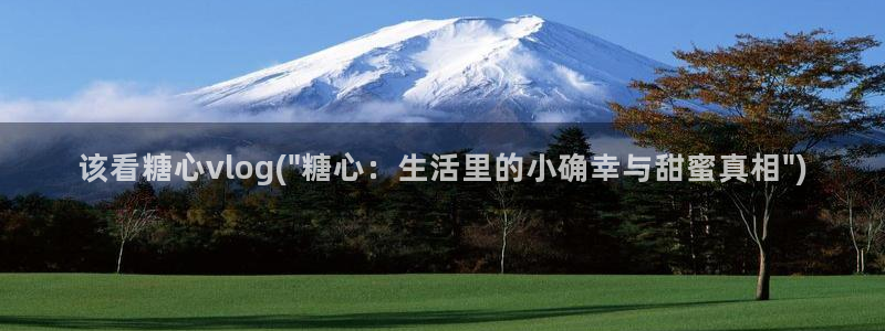 小桃酱糖心vlog：该看糖心vlog(\